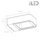 Applique LED murale extérieure anthracite - 6W - 230V - ICONE