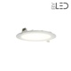 Dalle LED ronde 12 W encastrable - extra plate - SUNNY-12