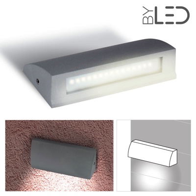 Applique LED murale plate étanche 3.5W - 230V - PROXY 3.5