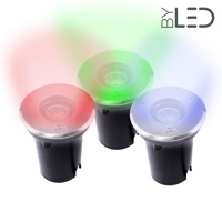 Spot LED encastré de sol inox 230V 1x3 W - Terra 1 - Couleur