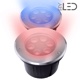 Spot LED encastré de sol inox 230V 6 W - Terra 6 - Couleur