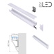 Profilé aluminium corniche laqué blanc pour ruban LED - CRAFT - M01