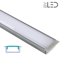 Profilé LED aluminium encastrable large - CRAFT - E08