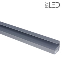 Profilé aluminium étagères en verre 8 mm pour ruban LED - CRAFT - V02