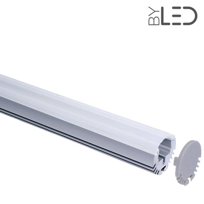 Profilé aluminium tube pour ruban LED - CRAFT - T01