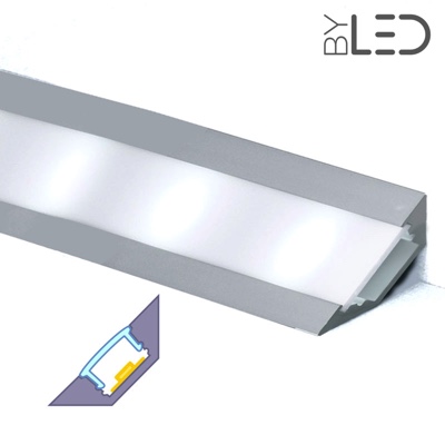 Profilé ruban LED aluminium d'angle pour ruban LED - CRAFT - A03