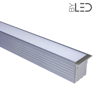 Profilé aluminium encastrable large pour 2 ruban LED - CRAFT - E06