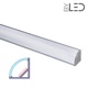 Profilé aluminium d'angle pour ruban LED par byled.whynotflores.com