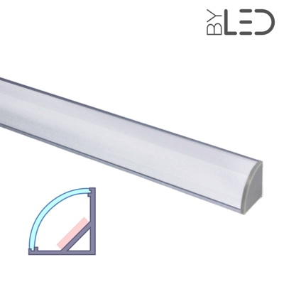 Profilé aluminium d'angle pour ruban LED par byled.whynotflores.com