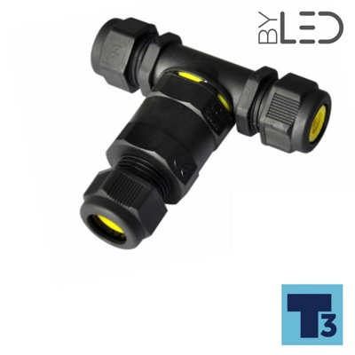 Connecteur en T de dérivation étanche IP68 - Axial