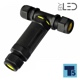 Connecteur en T de dérivation étanche IP68 - Axial
