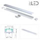 Profilé aluminium pour ruban LED miniature - CRAFT - C01 Blanc