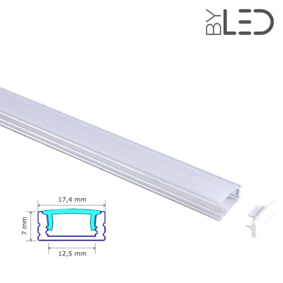 Profilé aluminium pour ruban LED - CRAFT - C06 Blanc