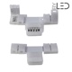Jonction ruban LED RGB 10 mm Click en T