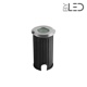 Spot LED encastré de sol rond inox 1W - 12V - QINOX 42 mm