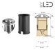 Spot LED encastré de sol balise inox 1W - 12V - QINOX 62 mm-B3