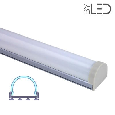 Profilé LED aluminium LED demi-tube - CRAFT - C13