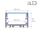 Profilé LED aluminium ruban LED large - CRAFT - C12