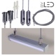 Kit suspension pour profilé LED demi-tube C13