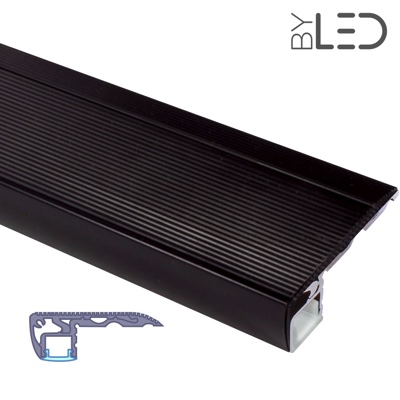 Profilé aluminium marches escaliers pour ruban LED - CRAFT - S01