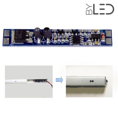 Détecteur sans contact de porte/mains pour profilé ruban LED