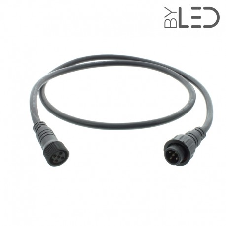 Rallonge étanche IP67 pour spot RGB+W - 1, 2 ou 5m
