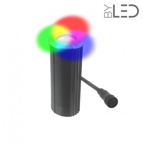 Spot LED encastré de sol inox 4W 24V - Decks 4 - RGBW