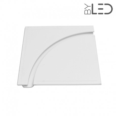 Profil arrondi ¼ de cercle en plâtre pour ruban LED – STAFF