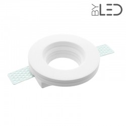 Spot encastrable en plâtre rond plat STAFF