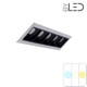 Spot LED encastrable linéaire Noir 10W - Linea