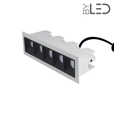 Spot LED encastrable linéaire Noir 10W - Linea