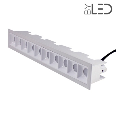 Spot LED encastrable linéaire Blanc 20W - Linea