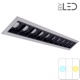 Spot LED encastrable linéaire Noir 20W - Linea