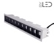 Spot LED encastrable linéaire Noir 20W - Linea