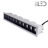 Spot LED encastrable linéaire Noir 20W - Linea