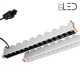 Spot LED encastrable linéaire Noir 30W - Linea
