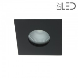Spot encastrable collerette carrée flat SPLIT - Noir