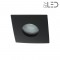 Spot encastrable collerette carrée convex SPLIT - Noir