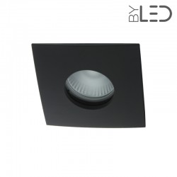 Spot encastrable collerette carrée convex SPLIT - Noir