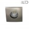 Spot encastrable collerette carrée convex SPLIT - Nickel satiné