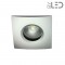 Spot encastrable collerette carrée chanfrein SPLIT - Alu mat