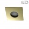Spot encastrable collerette carrée convex SPLIT - Or brillant