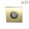 Spot encastrable collerette carrée flat SPLIT - Or brillant
