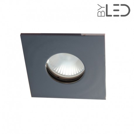 Spot encastrable collerette carrée flat SPLIT - Canon de fusil