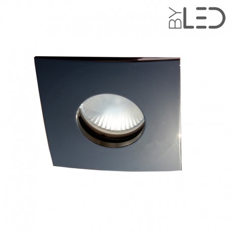 Spot encastrable collerette carrée convex SPLIT - Canon de fusil