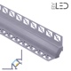 Profilé d'angle LED aluminium encastrable 90° à carreler - CRAFT - E13 - Diffuseur givré