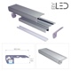 Profilé aluminium contre-marches escaliers pour ruban LED - CRAFT - S01