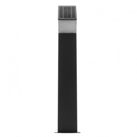 Borne de jardin solaire LED - 80 cm – Gris anthracite – 3W - Eclairage Jardin