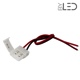 Connecteurs ruban LED Mono 8 mm câble 15cm + click