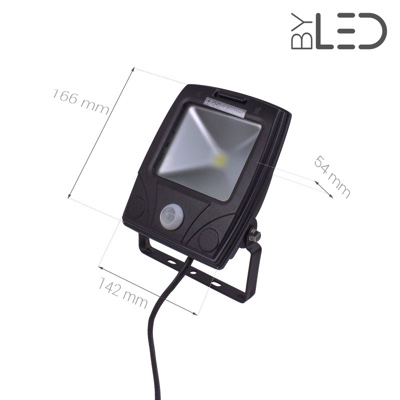 Projecteur LED Design à détecteur 10 W - 230V - RHINO